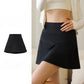 Women's Summer Ice Pleated Fitness Skirt: A-Line Style
