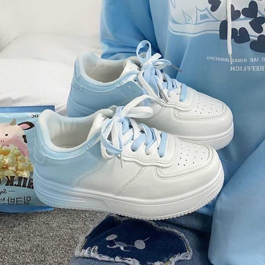 Gradient White Summer Shoes